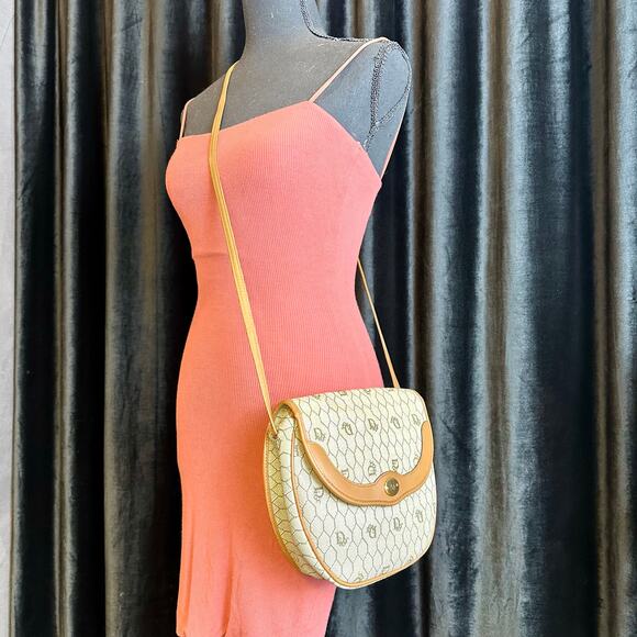 DIOR vintage honeycomb canvas and leather Crossbody or Shoulder Bag. Great GIFT! - Picture 2 of 16